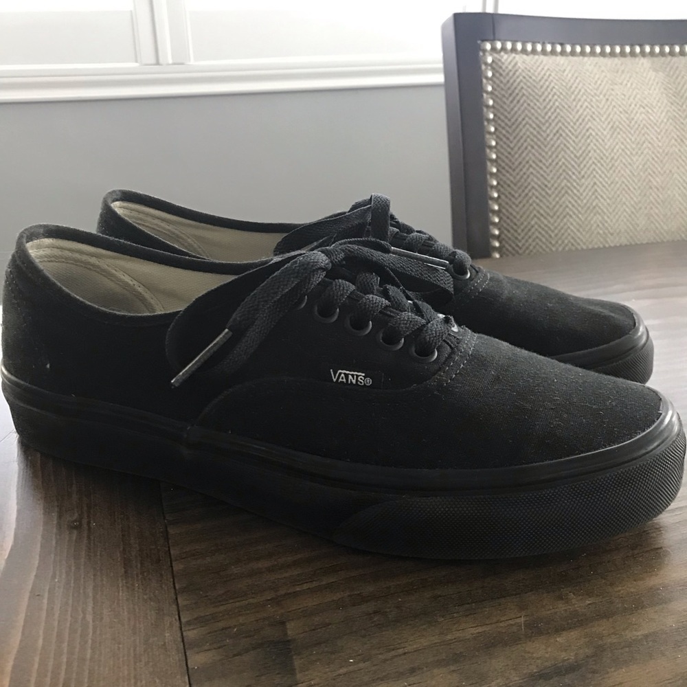 All black classic Vans